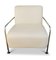 Bauhaus White Leather Lounge Chair with Tubular Chromed Frame by R T Design for Viccarbe a Colubi, 2000s 1