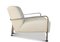 Fauteuil Bauhaus en Cuir Blanc avec Structure Tubulaire Chromée par RT Design pour Viccarbe a Colubi, 2000s 2