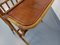 Tavolino con portariviste in vimini e legno, anni '60, Immagine 3