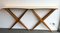 Mid-Century Modern Italian Wood and Marble Wave Console Table, 1980s, Image 1