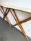 Mid-Century Modern Italian Wood and Marble Wave Console Table, 1980s, Image 4