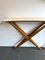 Mid-Century Modern Italian Wood and Marble Wave Console Table, 1980s 3