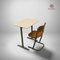 Vintage School Desk and Chair, Set of 2 2
