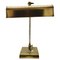 Ministerial Brass Table Lamp with Swivelling Lampshade, 1950s 1