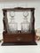 Tantalus vintage in mogano con decanter in cristallo, anni '30, set di 3, Immagine 2