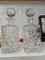 Vintage Double Mahogany Tantalus with Cut Crystal Decanters, 1930s, Set of 3, Image 13