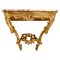 18th Century Carved and Gilded Wood Console with Marble Top 1