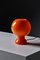 Space Age Orange Full Glass Table Lamp, 1970s, Image 7