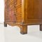 Mueble para archivo italiano de madera de nogal y detalles de latón, años 40, Imagen 10