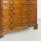 Italian Archive Cabinet in Walnut Wood and Brass Details, 1940s, Image 8