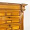 Italian Archive Cabinet in Walnut Wood and Brass Details, 1940s 6