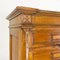 Mueble para archivo italiano de madera de nogal y detalles de latón, años 40, Imagen 5