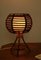 Round Table Lamp in Rattan by Louis Sognot, 1960s 15