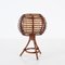 Round Table Lamp in Rattan by Louis Sognot, 1960s, Image 11