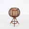 Round Table Lamp in Rattan by Louis Sognot, 1960s 9