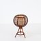 Round Table Lamp in Rattan by Louis Sognot, 1960s, Image 5