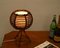 Round Table Lamp in Rattan by Louis Sognot, 1960s 2