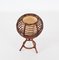 Round Table Lamp in Rattan by Louis Sognot, 1960s 6
