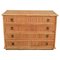 Midcentury Bamboo, Rattan and Brass Chest of Drawers attributed to Dal Vera, Italy, 1970s, Image 1