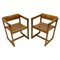 Pine Dining Armchairs attributed to Edvin Helseth for Stange Bruk, Norway, 1960s, Set of 2 1