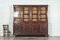 Monumental English Oak Glazed Bookcase, 1900s 4