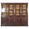 Monumental English Oak Glazed Bookcase, 1900s 1