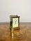 Grande Horloge Carrosse Antique en Laiton, France, 1890s 7