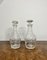 Antique Victorian Cut Glass Decanters, 1880, Set of 2 1