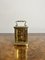Horloge Carrosse Victorienne Antique en Laiton, 1890s 2