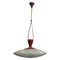 Large Mid-Century Modern Italian Round Pendant attributed to Stilnovo, Image 1