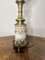 Antique Victorian Ceramic and Brass Lamp, 1870s 2
