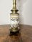 Lampada antica vittoriana in ceramica e ottone, metà XIX secolo, Immagine 6