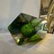 Jarrón Sommerso Mid-Century moderno de cristal de Murano facetado en verde y amarillo de Seguso, años 60, Imagen 5