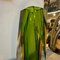 Mid-Century Modern Green and Yellow Faceted Sommerso Murano Glass Vase from Seguso, 1960s 4