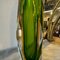 Mid-Century Modern Green and Yellow Faceted Sommerso Murano Glass Vase from Seguso, 1960s 3