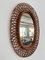 Italian Oval Wall Mirror with Bamboo Frame in the style of Franco Albini, 1970s 12