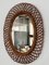 Italian Oval Wall Mirror with Bamboo Frame in the style of Franco Albini, 1970s, Image 10