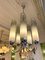 Italian Chandelier Murano Glass Tubes and Metal Chrome, 1970s, Image 11