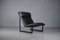 Großer Modell 2001 Sessel aus schwarzem Leder von Bruce Hannah & Andrew Ivar Morrison für Knoll International, 1970er 2