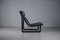 Large Model 2001 Lounge Chair in Black Leather by Bruce Hannah and Andrew Ivar Morrison for Knoll International, 1970s 3