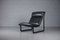 Large Model 2001 Lounge Chair in Black Leather by Bruce Hannah and Andrew Ivar Morrison for Knoll International, 1970s 1