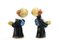 Ceramic Figurine Angel Candleholders, Vienna, 1950s, Set of 2, Image 6