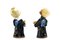 Ceramic Figurine Angel Candleholders, Vienna, 1950s, Set of 2, Image 4