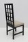 Mackintosh Style Black Lacquered High Back Chairs, 1970, Set of 4, Image 8