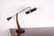 Teak Desk and Black Lacquered Metal Lamp Model President by Fase, 1960s 1