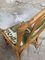 Sillas de comedor italianas Mid-Century modernas de bambú con tela original, años 70. Juego de 5, Imagen 6