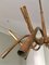 Lámpara de araña italiana de latón con 12 brazos, años 40, Imagen 5