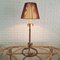 Lampada da tavolo in ferro battuto e dorato attribuita alla Maison Ramsay, anni '40, Immagine 2