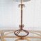 Lámpara de mesa de hierro forjado y dorado atribuida a Maison Ramsay, años 40, Imagen 9