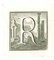 Unbekannt, Antiquitäten von Herculaneum: Buchstabe R, Radierung, 18. Jh. 1